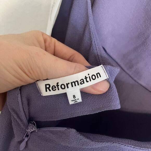 NWT Reformation Banff Backless Maxi Dress Purple Orchid 8 - Picture 7 of 10